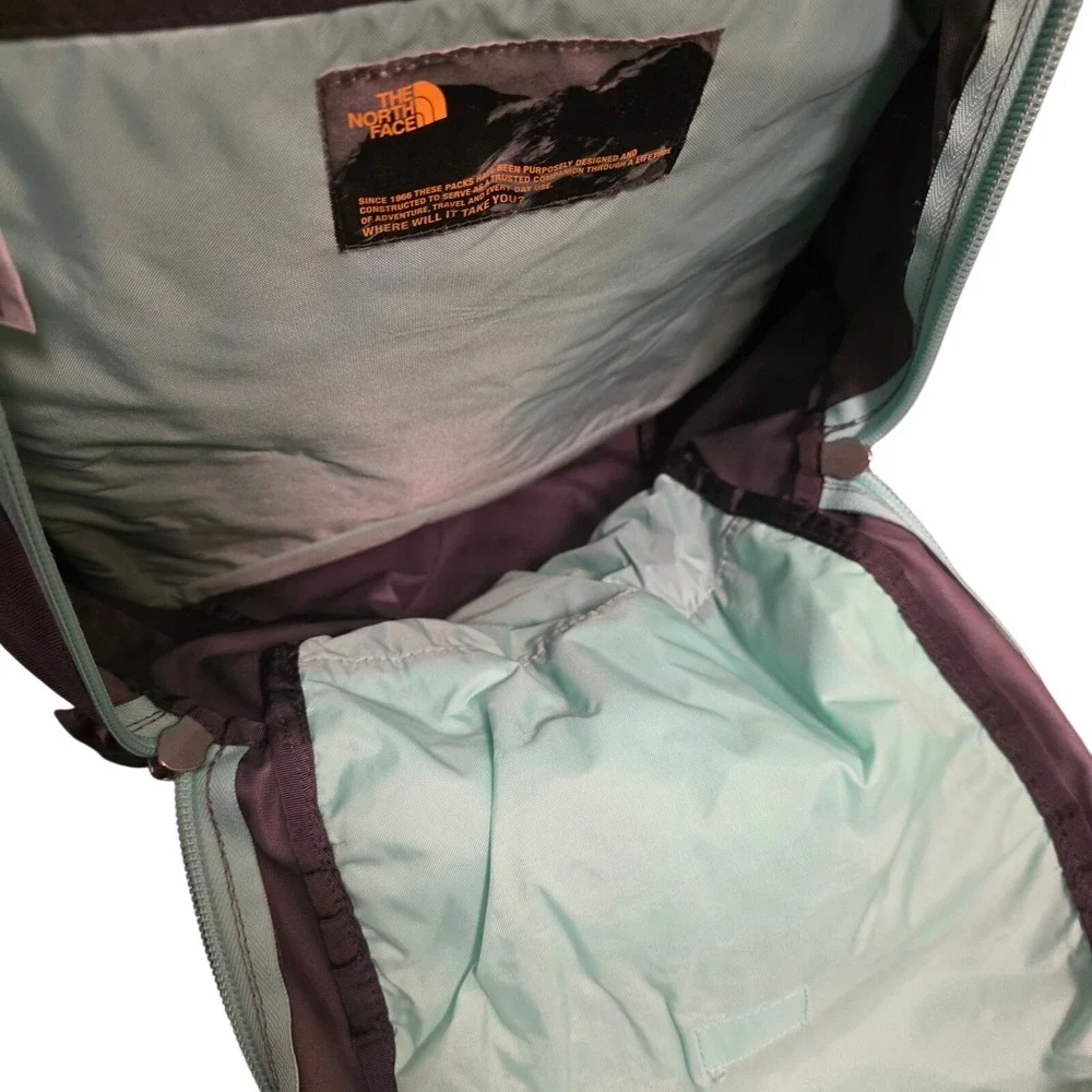 The North Face Jester Backpack Gray Mint‎ Green School Travel Book Bag